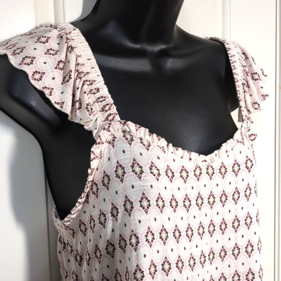 Torrid Tank Top Babydoll Ruffles Size M/L NEW Pink - Picture 2 of 11